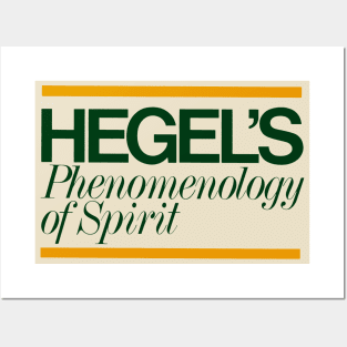 Hegels Phenomenology of Spirit - Book Cover, Aesthetic, Philosophy, Dialectics Posters and Art